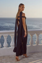  Raphaella Off Shoulder Maxi Dress in Noir