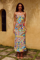 Rowena Maxi Dress in Phaedra Print