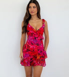 Romelly Mini Dress in Pink Floral