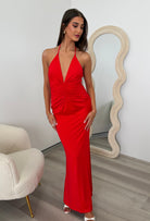 Rose Maxi Dress in Red