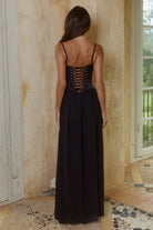 Scarlett Corset Maxi Dress in Black by Runaway The Label | Winsome Girl Fashion 