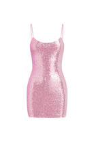 Sindy Sequin Mini Dress in Musk