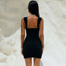 Saskia Mini Dress in Black