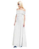 Field Of Dreams Maxi Dress in Grey Side View | Winsome Girl Fashion