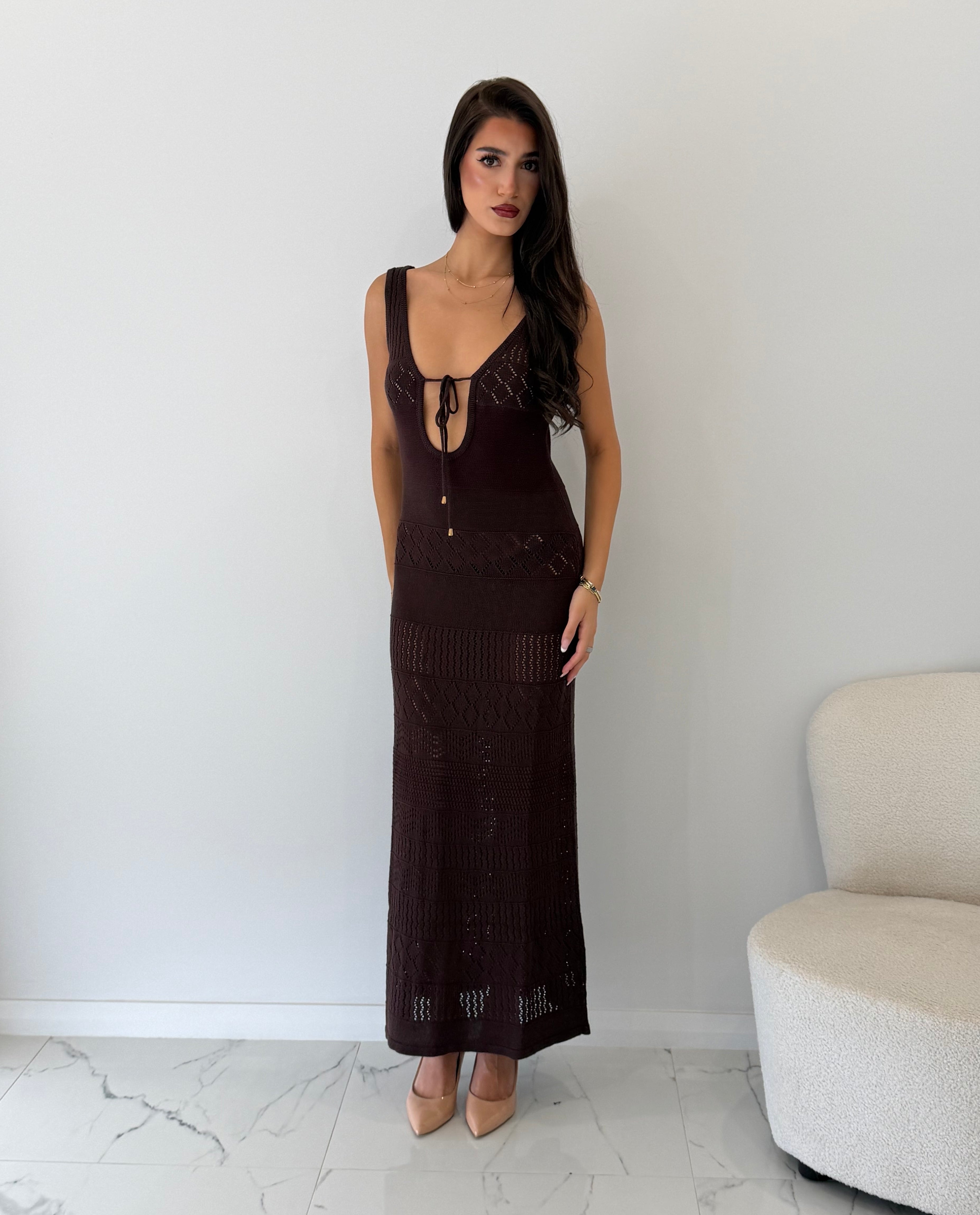 Sonoma Maxi Dress in Chocolate