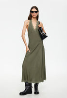 Stars Align Midi Dress in Khaki by Lioness | Winsome Girl