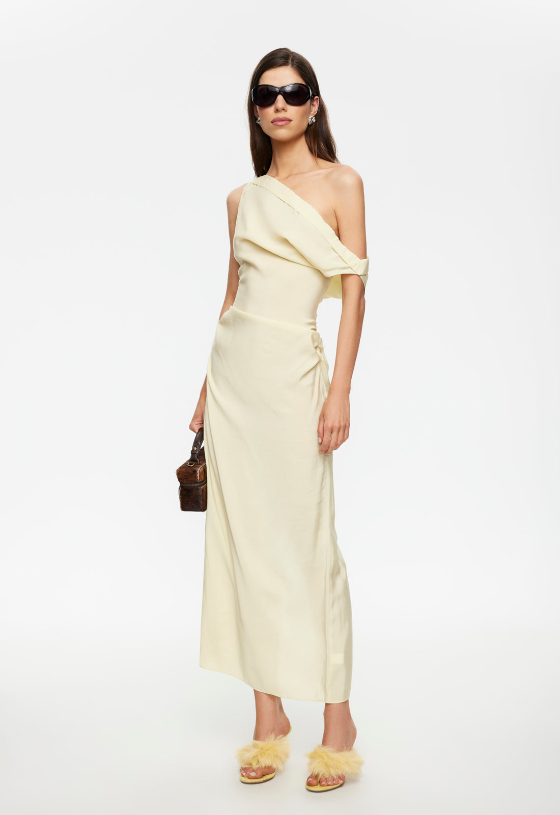 Sweetheart Maxi Dress in Lemon