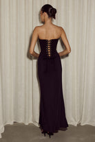 Runaway Taleah Maxi Dress Black Corset Detail | Winsome Girl Fashion