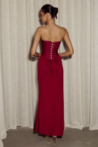 Runaway Taleah Maxi Dress Cherry Corset Detail | Winsome Girl Fashion