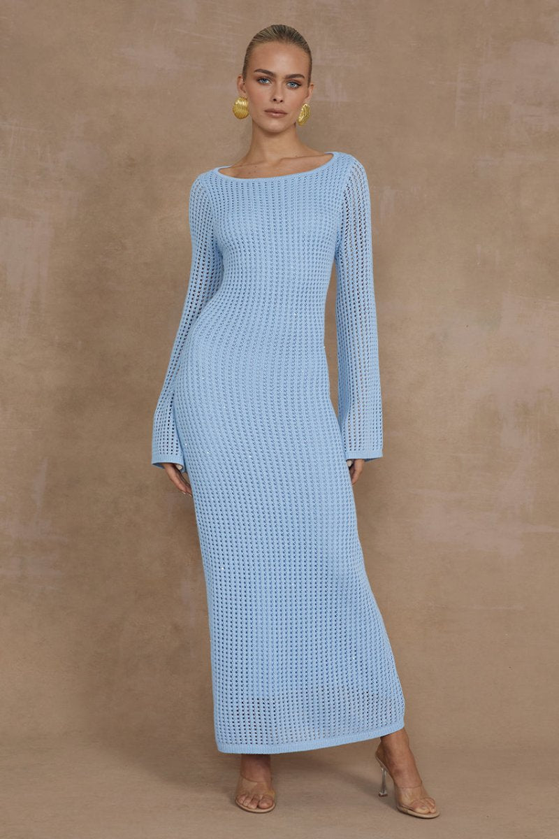 Midi Dress in Blue