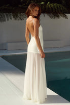 Runaway The Label - Tulia Low Back Maxi Dress in Cream