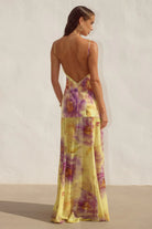 Runaway The Label - Tulia Low Back Maxi Dress in Suri Yellow