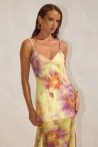 Runaway The Label - Tulia Low Back Maxi Dress in Suri Yellow