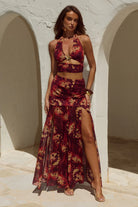 Runaway The Label - Valletta Handkerchief Maxi Skirt in Eliana Red