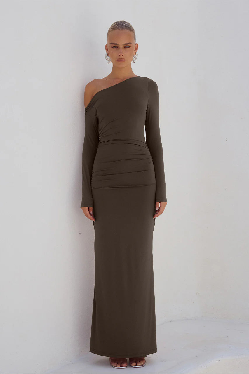  Vessa Maxi Dress in Espresso