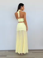 Valletta Top and Maxi Skirt in Lemon