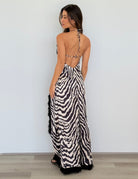 Vanya Maxi Dress in Zebra