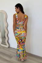 Vivian Maxi Dress in Phaedra Print