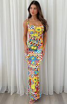 Vivian Maxi Dress in Phaedra Print