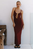 Midi Dress in Chocolate