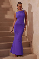 Madoni Maxi Dress in Purple