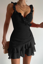 Mincia Mini Dress in Black