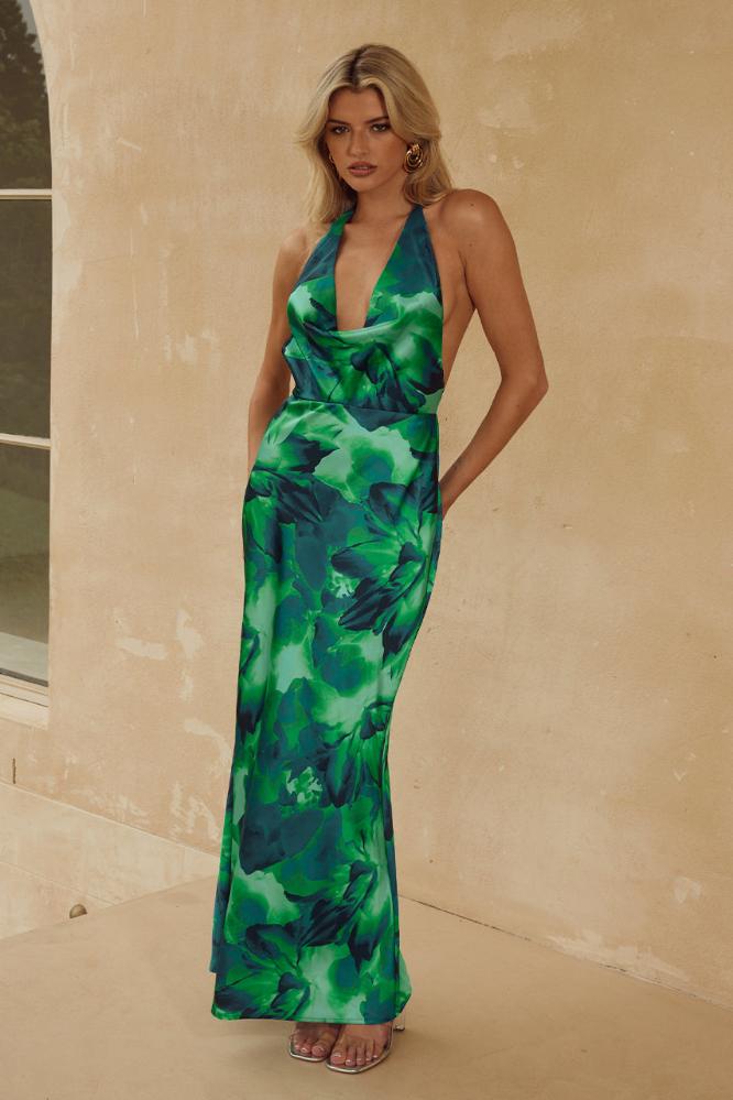 Posey Maxi Dress in Calista Green