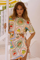 Brizzie Mini Dress in Agata Print
