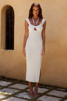 Midi Dress in White