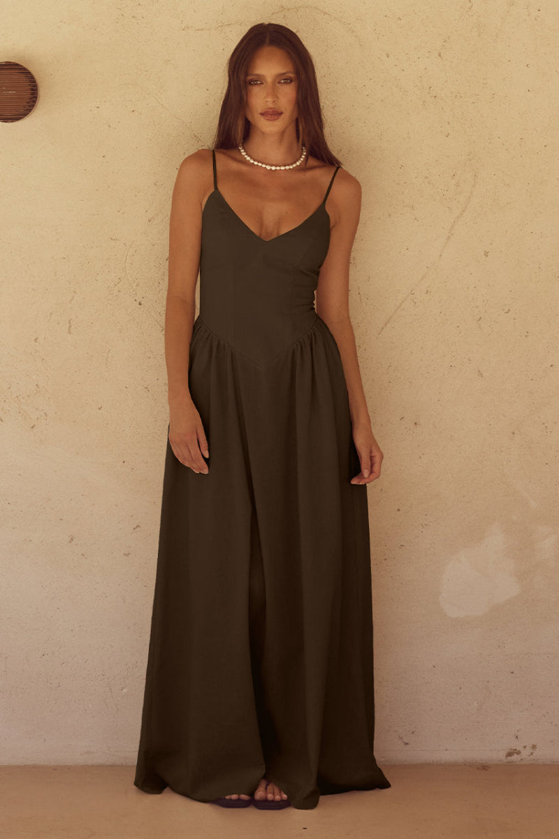 服/ファッション Long Elegant Maxi Dress ZEPHY MAXI DRESS - BLACK | Runaway The Label Australia