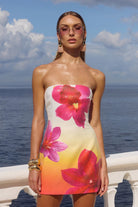 Ibiza Mini Dress in Tropical Ombre