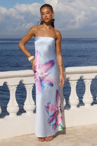 Celeste Maxi Dress in Orchid Blue