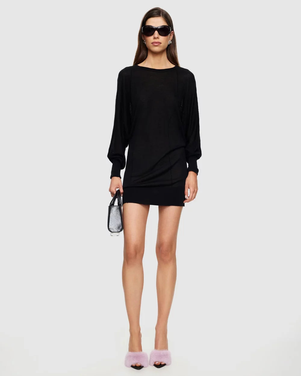 Bellissimo Mini Dress in Noir by Lioness | Winsome Girl Fashion 