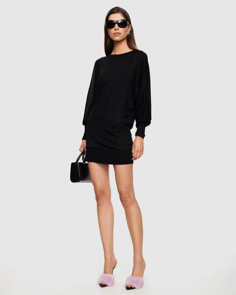 Bellissimo Mini Dress in Noir by Lioness | Winsome Girl Fashion 