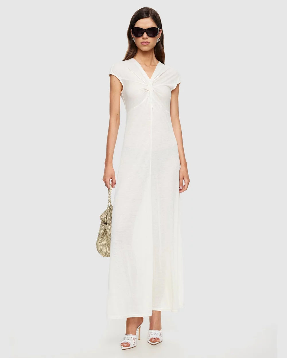 Adriana Maxi Dress in Vanilla by Lioness | Winsome Girl Fashion 