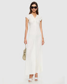 Adriana Maxi Dress in Vanilla by Lioness | Winsome Girl Fashion 