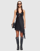 Emerging Midi Dress in Noir by Lioness | Winsome Girl Fashion 