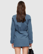 Wiseguy Mini Dress in Slate by Lioness | Winsome Girl Fashion 