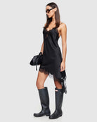 Emerging Midi Dress in Noir by Lioness | Winsome Girl Fashion 