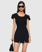 Rosa Mini Dress in Noir by Lioness | Winsome Girl Fashion 