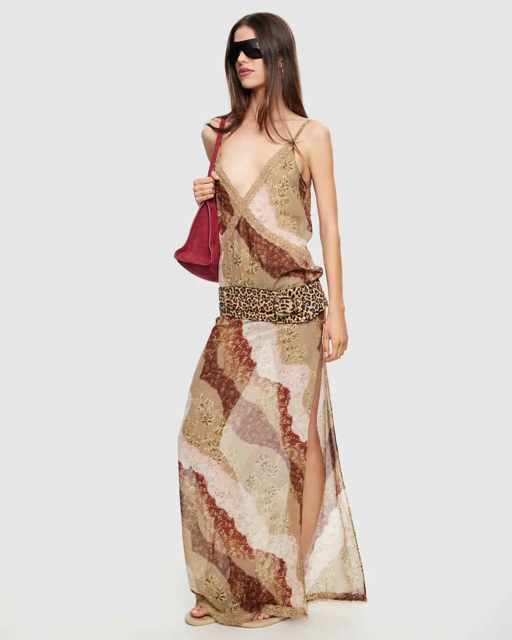 Melrose Maxi Dress in Vintage Floral by Lioness | Winsome Girl Fashion 