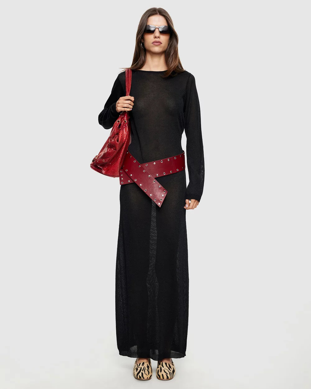 Pacific Maxi Dress in Onyx by Lioness | Winsome Girl Fashion 