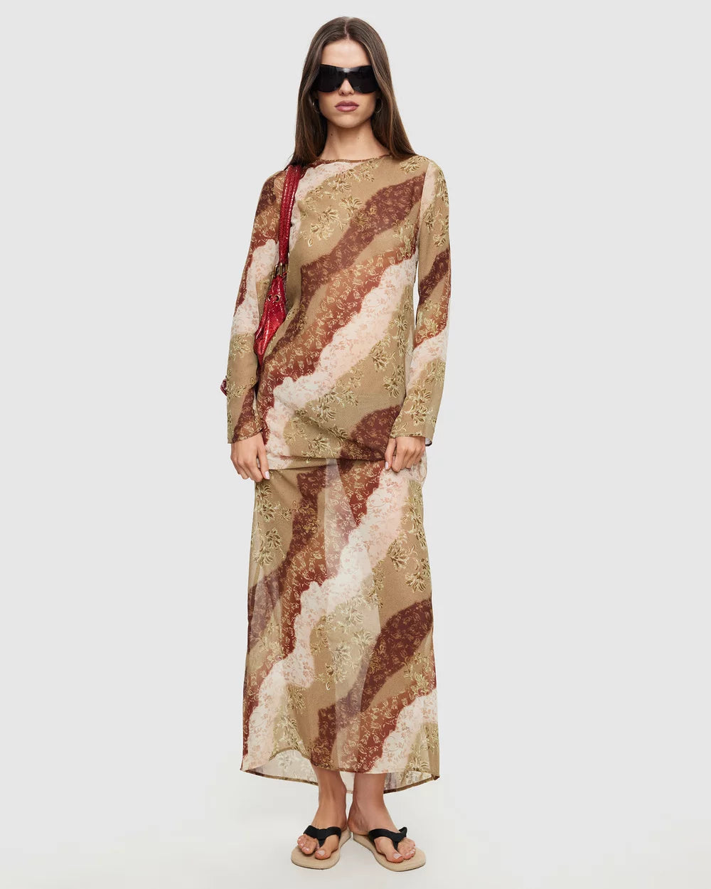 Pacific Maxi Dress in Vintage Floral by Lioness | Winsome Girl Fashion 