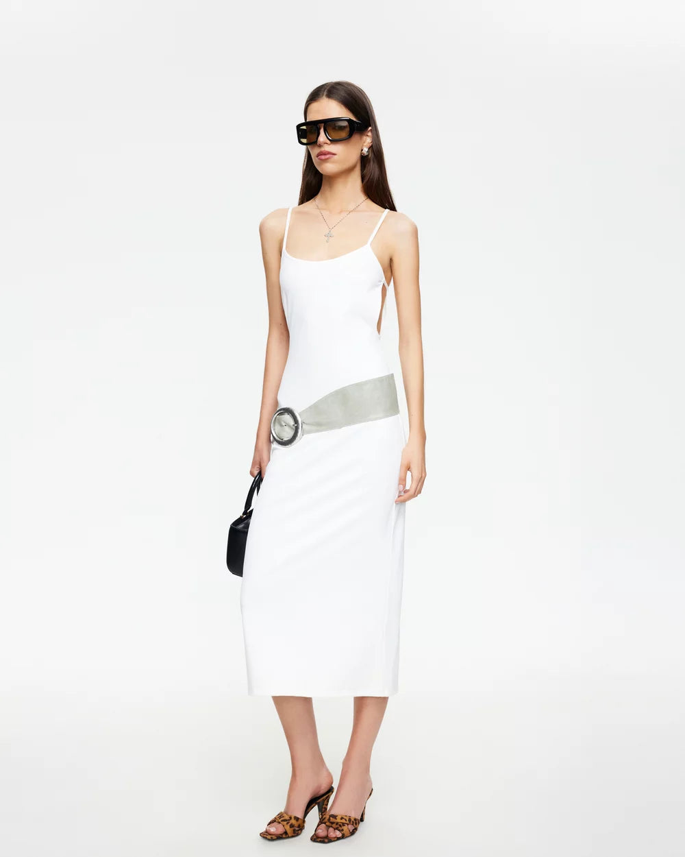 Modernita Midi Dress in Porcelain by Lioness | Winsome Girl Fashion 