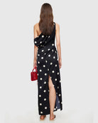 Sweetheart Maxi Dress in Noir Polka by Lioness | Winsome Girl Fashion 