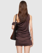 Sweetheart Mini Dress in Brown by Lioness | Winsome Girl Fashion 