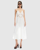 Harmony Midi Dress Pearl by Lioness | Winsome Girl Fashion 