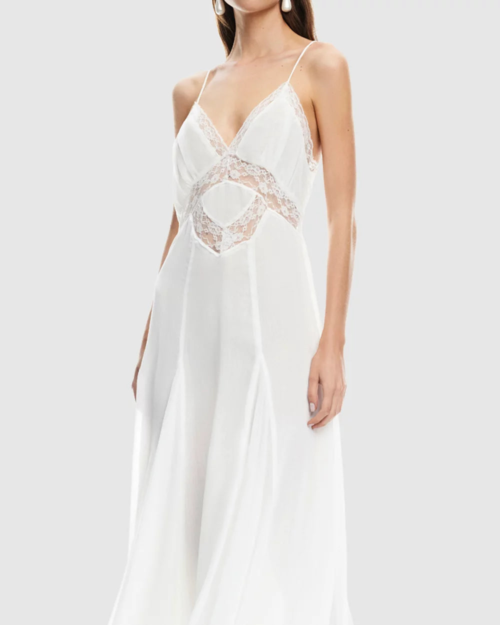 Harmony Midi Dress Pearl by Lioness | Winsome Girl Fashion 