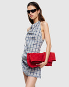 Moonlight Mini Dress in Ash Plaid by Lioness | Winsome Girl Fashion 