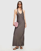 Bare Maxi Dress in Mocca by Lioness | Winsome Girl Fashion 
